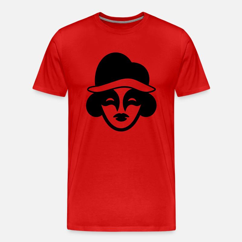 Clown - Männer Premium Bio T-Shirt - Rot