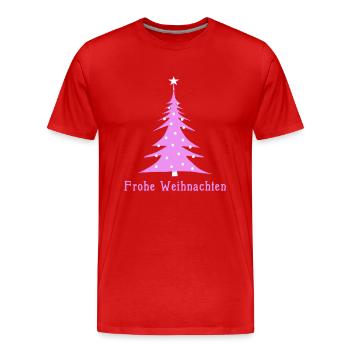 Rose de Noël - T-shirt bio Premium Homme - rouge - Devant - Damien (186cm)
