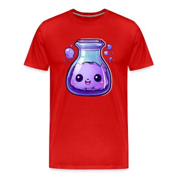 Cute Kawaii Potion - Men's Premium Organic T-Shirt - red - Front - Damien (186cm)