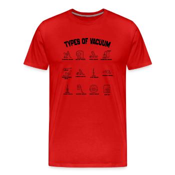Types Of Vacuum Cleaners - Vacuum Cleaners 2024 - Men's Premium Organic T-Shirt - red - Front - Damien (186cm)