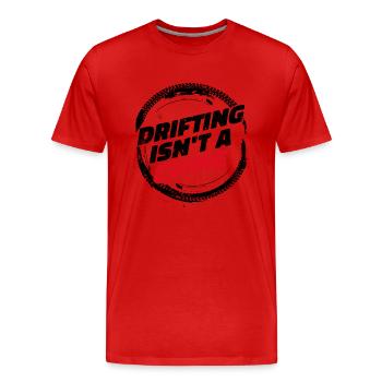 La dérive n’est pas un crime - cadeau d’amoureux de la voiture - T-shirt bio Premium Homme - rouge - Devant - Damien (186cm)