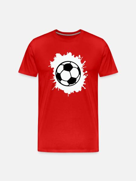 Soccer blobs - Men's Premium Organic T-Shirt - red