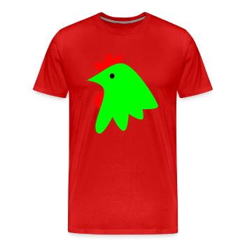 Coq - T-shirt bio Premium Homme - rouge - Devant - Damien (186cm)