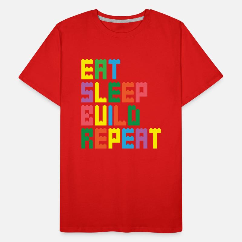 Brick Builder Brick Building Master Builder Men's Premium Organic T-Shirt
