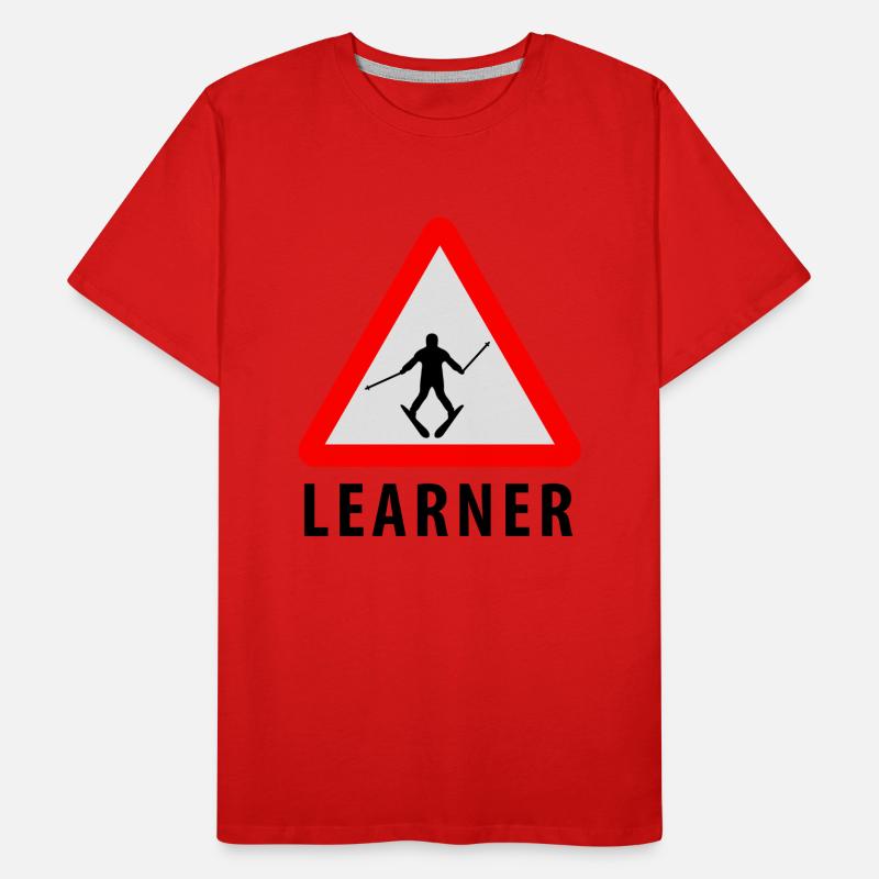 Ski Learner Men's Premium Organic T-Shirt