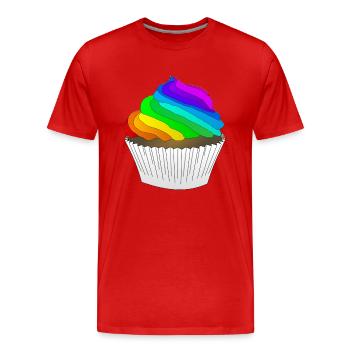 rainbow sun clouds weather rainbow sun cloud76 - Men's Premium Organic T-Shirt - red - Front - Damien (186cm)