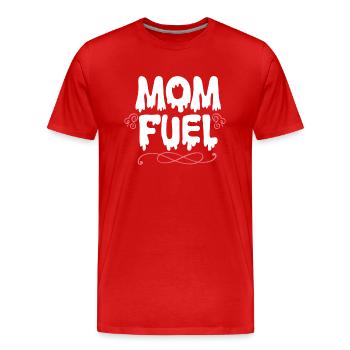 Mama - Männer Premium Bio T-Shirt - Rot - Vorne - Damien (186cm)