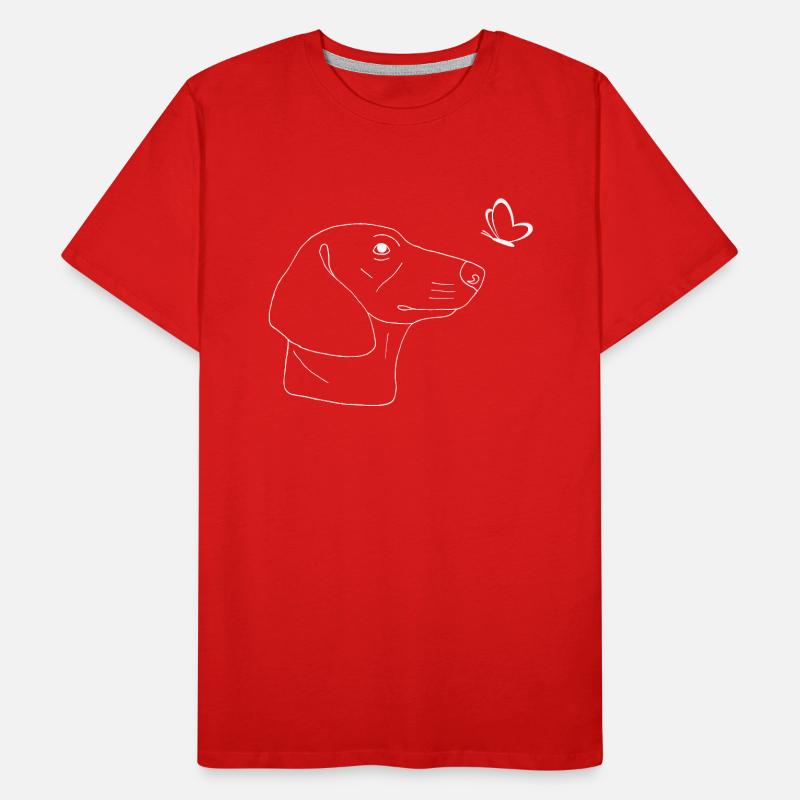 Dackel Männer Premium Bio T-Shirt