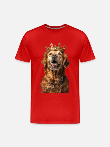Golden retriever - T-shirt bio Premium Homme - rouge