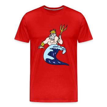 Sternzeichen Wassermann - Männer Premium Bio T-Shirt - Rot - Vorne - Damien (186cm)