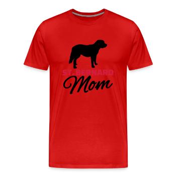 Bernhardiner - Männer Premium Bio T-Shirt - Rot - Vorne - Damien (186cm)