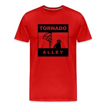 Tornado Alley - Männer Premium Bio T-Shirt - Rot - Vorne - Damien (186cm)