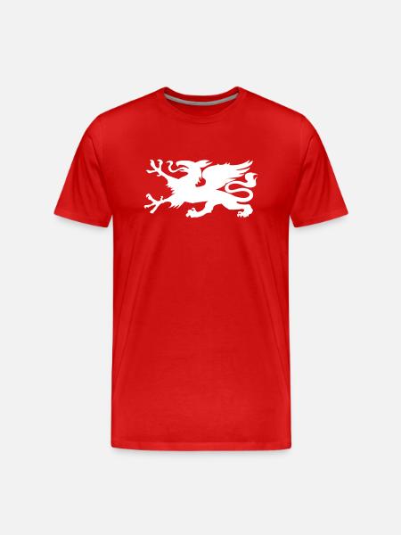 HRO Greif - Männer Premium Bio T-Shirt - Rot
