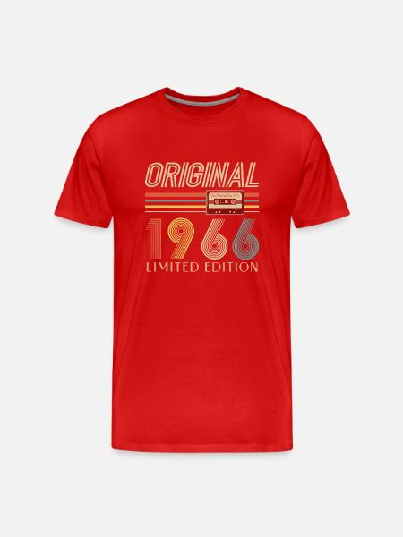 59-års fødselsdag Original 1966 59 år gammel gave - Herre Premium T-shirt økologisk - rød