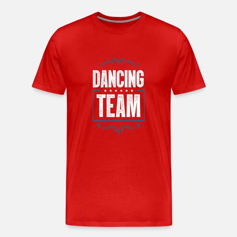 Dancing Crew - Männer Premium Bio T-Shirt - Rot