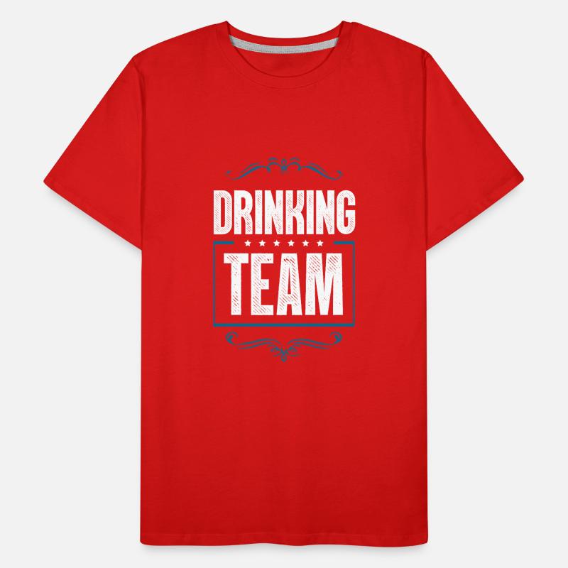 Drinking Crew Männer Premium Bio T-Shirt