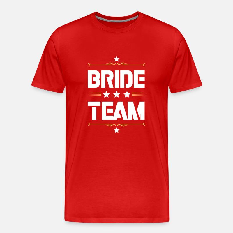 Bride Team - Männer Premium Bio T-Shirt - Rot