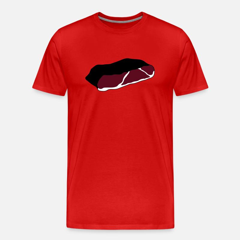 speck_sk2 - Männer Premium Bio T-Shirt - Rot