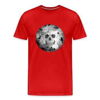 Gothic black dark GOTH - Männer Premium Bio T-Shirt - Rot - Vorne - Damien (186cm)