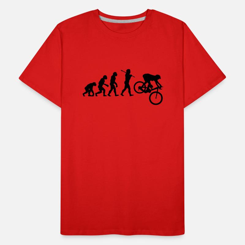 MTB Downhill Evolution T-shirt bio Premium Homme