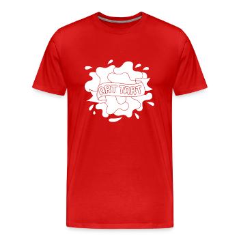 Funny Art Painter Art Tart Drawing Gift Idea - Men's Premium Organic T-Shirt - red - Front - Damien (186cm)