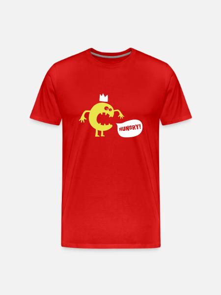 Hungry Monster - Men's Premium Organic T-Shirt - red