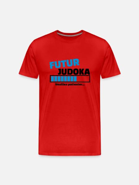 futur judoka - T-shirt bio Premium Homme - rouge