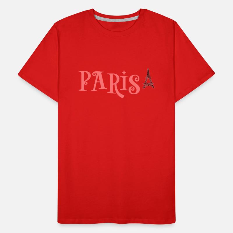 PARIS Eiffel Tower Vibe Elegance Urban Männer Premium Bio T-Shirt