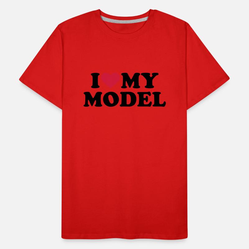 Model Men's Premium Organic T-Shirt