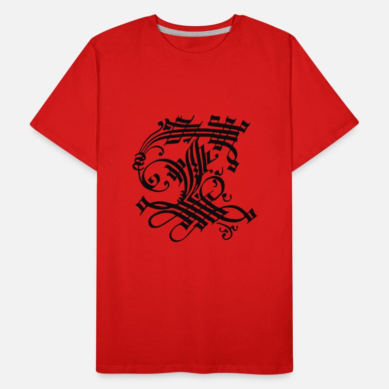 Medieval Core Mittelalter Initialen Castle Core Männer Premium Bio T-Shirt