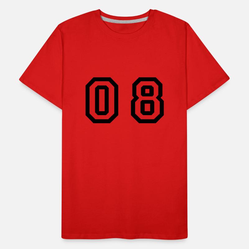 nombre - 08 - zéro huit T-shirt bio Premium Homme