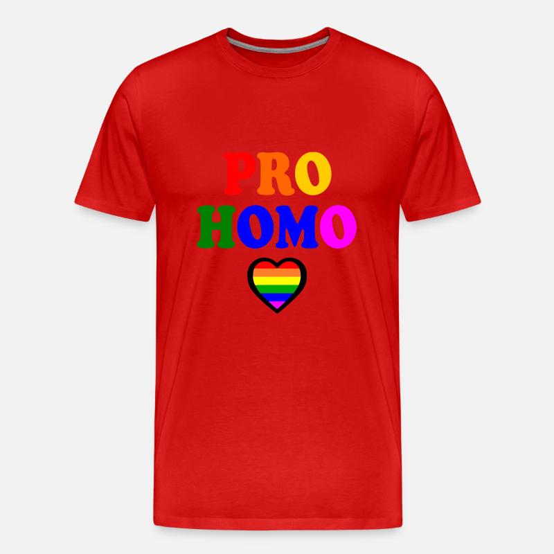 Pro homo - Männer Premium Bio T-Shirt - Rot