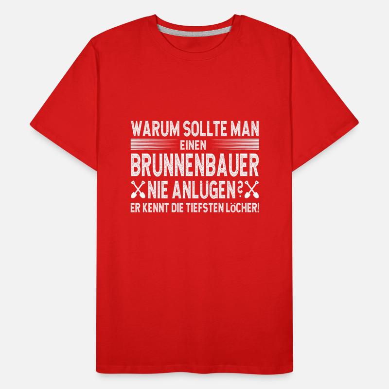 La construction connaît bien les trous les plus profonds T-shirt bio Premium Homme