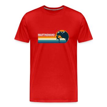climb escalade MARTINSWAND sport climbing - T-shirt bio Premium Homme - rouge - Devant - Damien (186cm)