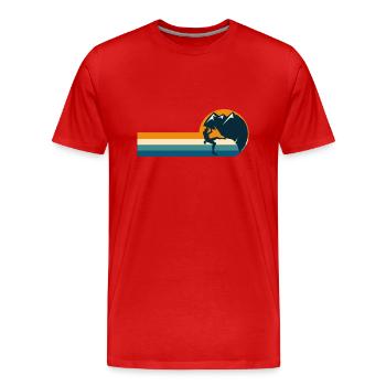 Climbing Wall Climbing Sport Climbing - Men's Premium Organic T-Shirt - red - Front - Damien (186cm)