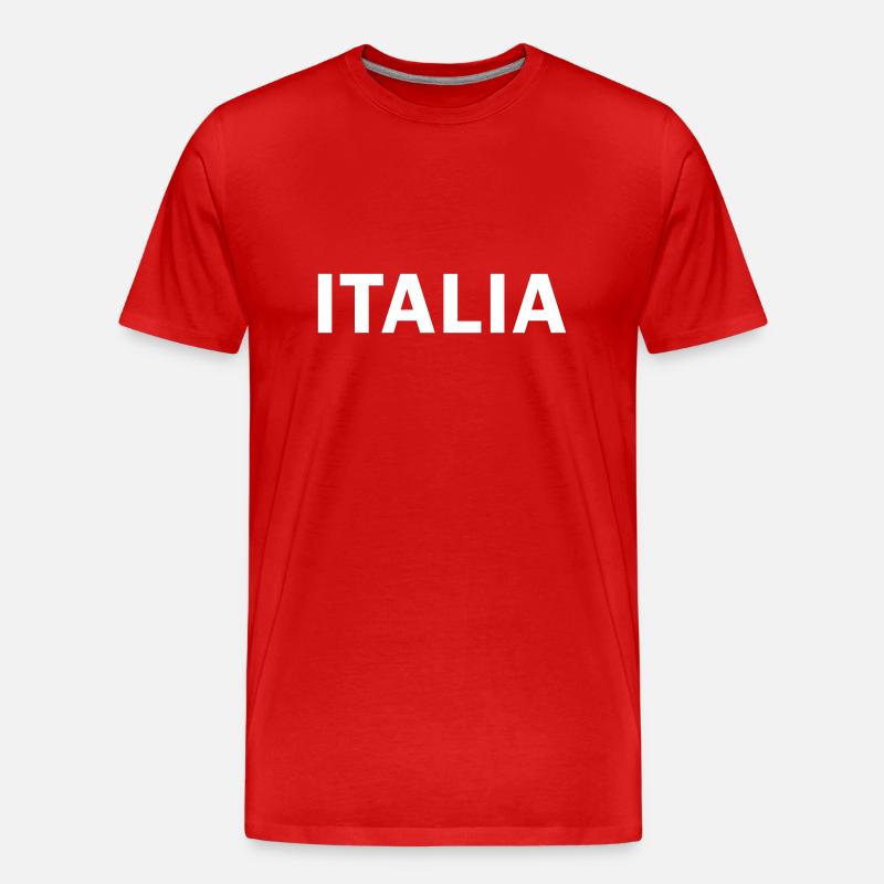Italia - Männer Premium Bio T-Shirt - Rot