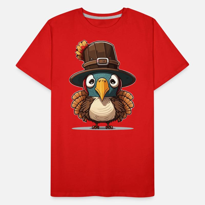 Dinde de Thanksgiving T-shirt bio Premium Homme