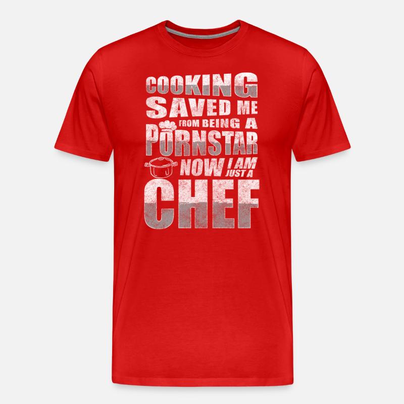 Küche Chef Restaurant Geschmack - Männer Premium Bio T-Shirt - Rot