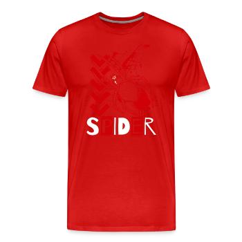 Spider Web Natural Tarantula Silk Threads - Men's Premium Organic T-Shirt - red - Front - Damien (186cm)