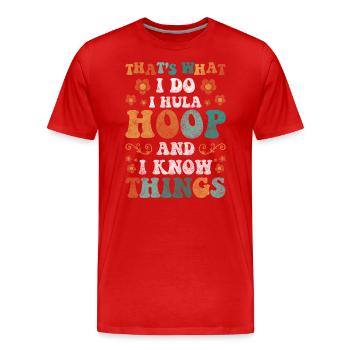 Danse sportive - T-shirt bio Premium Homme - rouge - Devant - Damien (186cm)