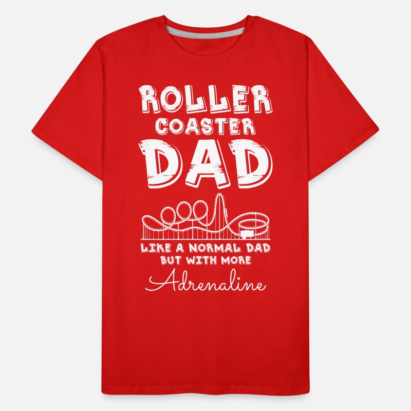 Roller Coaster Dad Men's Premium Organic T-Shirt