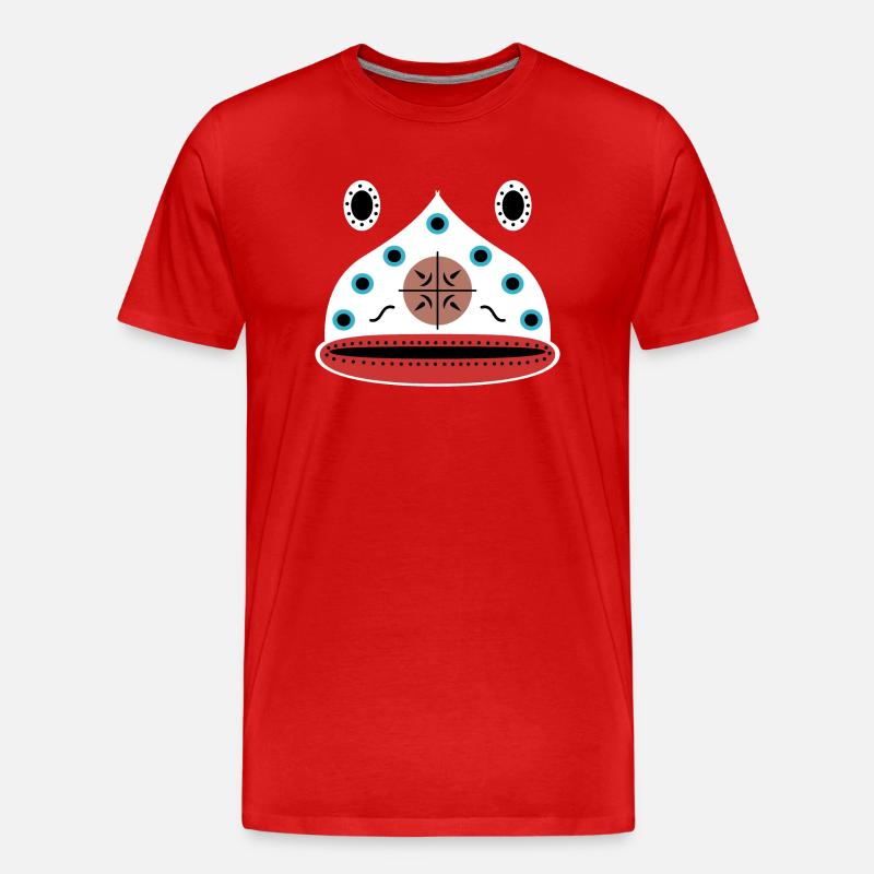Affengesicht - Männer Premium Bio T-Shirt - Rot