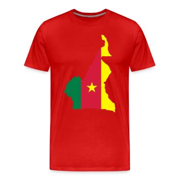 Cameroon - Men's Premium Organic T-Shirt - red - Front - Damien (186cm)