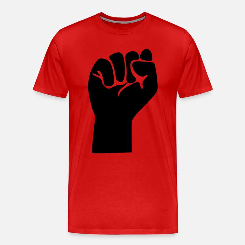 Faust / Revolution - Männer Premium Bio T-Shirt - Rot