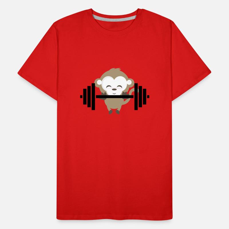 Fitnessmonkey T-shirt bio Premium Homme