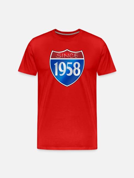 Since 1958 - Men's Premium Organic T-Shirt - red