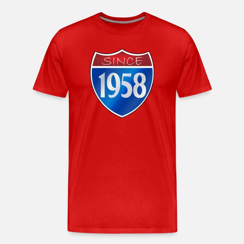 Since 1958 - Männer Premium Bio T-Shirt - Rot