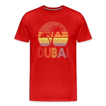 Dubai - Men's Premium Organic T-Shirt - red - Front - Damien (186cm)
