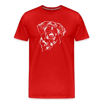 NOVA SCOTIA DUCK TOLLING RETRIEVER cool - Men's Premium Organic T-Shirt - red - Front - Damien (186cm)