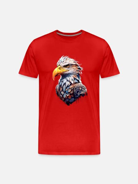 Adler Eagle V24 08 - Men's Premium Organic T-Shirt - red